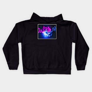 purple and blue swirl Kids Hoodie